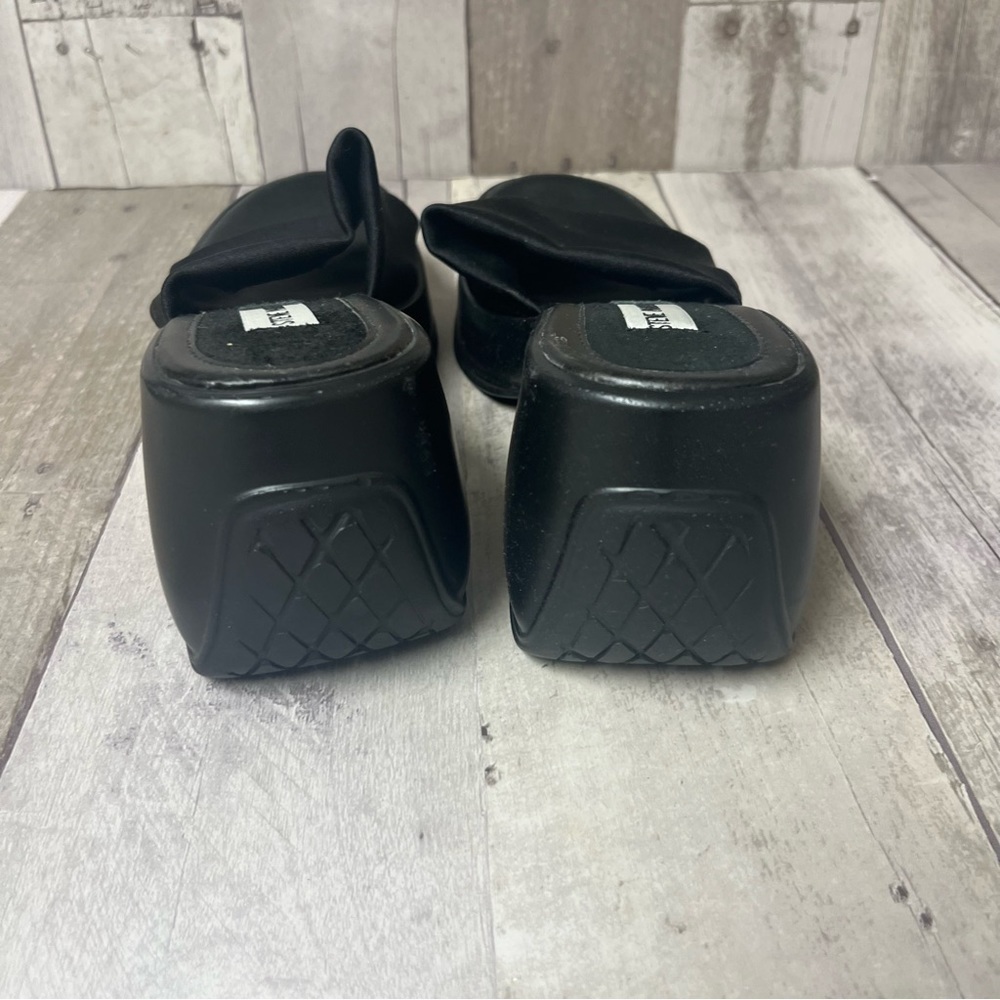 Y2K Steve Madden Black Platform Sandals Size 7.5 - Picture 7 of 9